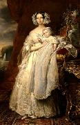 Franz Xaver Winterhalter Portrait of Helena of Mecklemburg oil on canvas